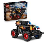 LEGO Technic Monster Jam Grave Digger Fuego y Hielo - Camión de Juguete de Carga Manual - Maqueta de Coche de Carreras con Detalles Realistas - Regalo de Cumpleaños para Niños y Fans de 7+ Años 42219