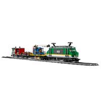 LEGO City Tren de Mercancías con Vehículo Teledirigido - Camión de Juguete, Carretilla Elevadora, 32 Piezas de Vía y & Minifiguras - Regalo para Niños y Niñas de 6+ Años 60198