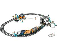 LEGO City Tren Expreso Polar Ártico de los Exploradores - Tren de Juguete Teledirigido - Quitanieves, 30 Tramos de Vías, 6 Minifiguras y Función Caída de Rocas - Regalo para Niños de 7+ Años 60470