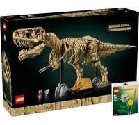 Lego Tyrannosaurus Rex: Fósiles de dinosaurio - Lego 76968, modelo a escala 1:12 para adultos - Incluye un esqueleto móvil T. Rex, Alan Grant & Ellie Sattler minifiguras