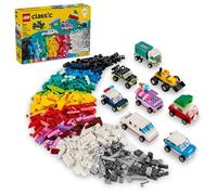 Lego Vehículos creativos clásicos, Kit de construcción de Ladrillos Coloridos con camión de Helado, Juguete de Coche de policía, Coches de Ciudad Modelo y más, Regalo o Juguete de Coche para niños,