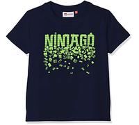 LEGO Wear Lego Boy Ninjago Tiger 322-T-shirt Camiseta, Azul (Dark Navy 590), 128 para Niños