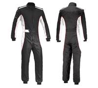 Legou Traje de carreras de kart de una pieza, traje de karting, Negro 2, S