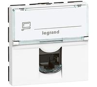 Legrand LEG99646 Mosaic - Toma RJ45 informática y telefónica (2 módulos)