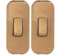legrand 040193E Interruptor Estrecho de Paso para Lámpara, 250 V, Oro (Paquete de 2)