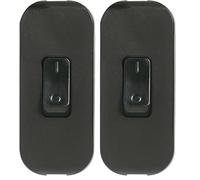 legrand 040194E Interruptor Estrecho de Paso para Lámpara, 250 V, Negro (Paquete de 2)