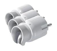 Legrand 050172 Enchufe Clavija Schuko Rotacion del Cabezal 360À‚º, Blanco (Paquete de 3)