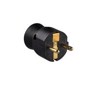 Legrand 050177 Enchufe Móvil Sin Cable, Negro, 3680 W, 230 V | Enchufe Clavija 2P+T 16A, 3680 W, 230 V, Salida de Cable recta, Negro 050177