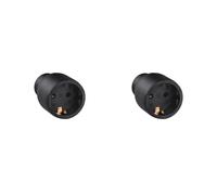 legrand 050179 Base de Enchufe Móvil, 3680 W, 230 V, Negro (Paquete de 2)
