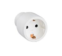 legrand 050189 Base de Enchufe Profesional con Clavija Móvil, 230 V, Blanco | Base de Enchufe 2P+T con Cabezal Móvil, 10/16A, Blanco 050189