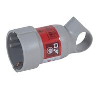 legrand 050193 Base de enchufe móvil profesional con anillo tirador, entrada con toma de tierra, 3680 W, 230 V, Gris