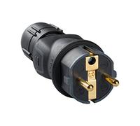 Legrand, 050340 Bases y clavijas - Enchufe profesional, con protección en intemperie de caucho negro, 16A a 230V, material de gran resistencia para usos severos