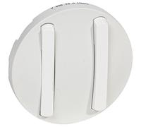 Legrand 065002 Celiane - Tapacubos estrechos para doble interruptor, color blanco