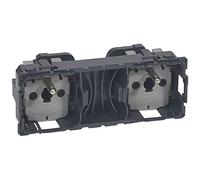 Legrand 067124 - Toma de corriente doble precableada estándar, 2P+T