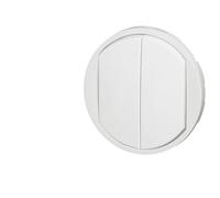 Legrand 068002 - Tapacubos de celiana para doble interruptor, color blanco