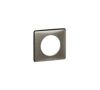 Legrand 068973 Céliane - Placa metálica con 3 puestos, Tungsteno