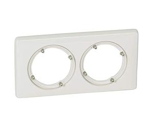 Legrand 069072 Céliane Ip44 - Placa embellecedora (2 orificios), color blanco