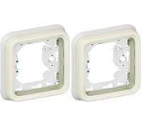 Legrand - 069692 placa 1 elem. blanco plexo ii comp. Ref. 6565130202 (Paquete de 2)