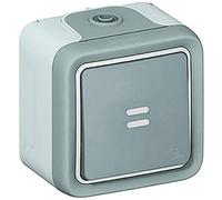 Legrand - 069713 int/conmut c/lumin gris plexo ii monob. sup Ref. 6565120019