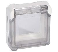 Legrand 070725 Adaptador impermeable opaca Plexo Composable para función mosaico, 2 módulos, blanco ártico antimicrobiano