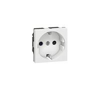 Legrand Toma de corriente 077213 Mosaic 2P+T con tornillo Blanco/Negro