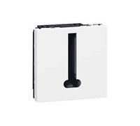 Legrand 078738 Mosaic - Teléfono con toma de 8 contactos, 2 módulos, color blanco