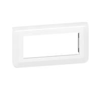 Legrand 078815L Mosaic - Placa de acabado horizontal para 5 módulos, color blanco