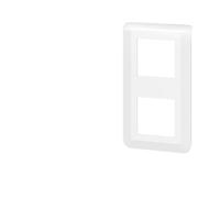 Legrand 078822L Mosaic - Placa de acabado vertical para 2 x 2 módulos, color blanco