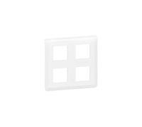 Legrand 078838L Mosaic - Placa de acabado para 2x2 módulo, color blanco