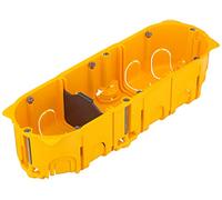 Legrand 080053 enchufe triple empotrado / hueco de pared BATIBOX HW-DOSE 3-F T = 50MM, naranja