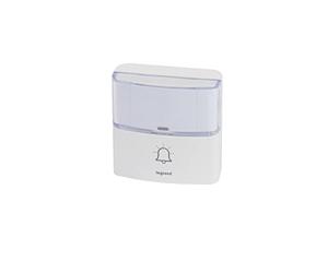 Legrand 094279 pulsador inalámbrico con LED para balizas de seguridad Ampliar la comodidad y Premium Sets de timbre inalámbrico, protección IP44, color blanco