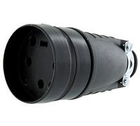 Legrand 096937 - Enchufe hembra con toma de tierra (goma, 4 alveolos, 20 A)