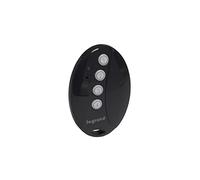 Legrand 199147 - Mando a distancia para dispositivos con cable (iluminación, persianas), función LED, indicador de batería, incluye 1 batería 3 V CR2032, acabado en grafito, 199147