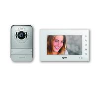 Legrand 369420 Easy Kit - Videoportero conectado, solución Wifi, incluye un monitor de vídeo interior con pantalla de 7 pulgadas a color e interfono exterior de visión nocturna gran angular, blanco