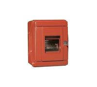 Legrand 38083 Seguridad (Rojo) IP 55-IK 07 para 4 módulos, Incluye Cerradura integrada para Bloquear la Caja de Llaves, Multicolor