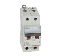 Legrand 407800E, Interruptor Automático Magneto Térmico, 2P, 16A, Curva C, 10 kA, 2 módulo, DX3