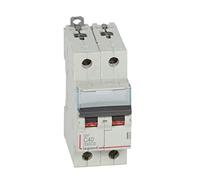Legrand 407804E, Interruptor Automático Magneto Térmico, 2P, 40A, Curva C, 10 kA, 2 módulo, DX3