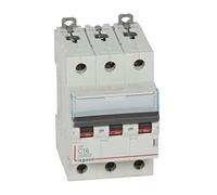 Legrand 407859E, Interruptor Automático Magneto Térmico, 3P, 16A, Curva C, 10 kA, 3 módulo, DX3