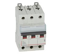 Legrand 407865E, Interruptor Automático Magneto Térmico, 3P, 63A, Curva C, 10 kA, 3 módulo, DX3
