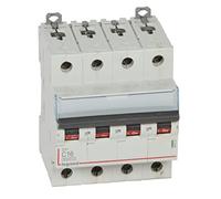Legrand 407928E, Interruptor Automático Magneto Térmico, 4P, 16A, Curva C, 10 kA, 4 módulo, DX3