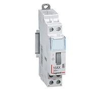 Legrand 412412 CX³ - Teleruptor estándar con terminales de tornillo, 2P, 16A, 250 V contacto 2F, voltaje control 230 V, 1 módulo