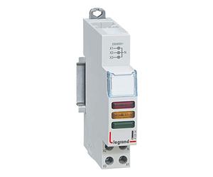 Legrand 412934 - Piloto LED CX3 triple, 230 V ~ 400 V~, rojo y amarillo y verde, 1 módulo.