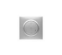 Legrand 600187 - Mando inalámbrico para persiana enrollable para instalación conectada Dooxie With Netatmo con placa efecto aluminio