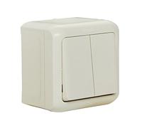 Legrand 782362 forix 4000900290 - Cruz Interruptor salpicaduras (IP44), para montaje en la pared, Estándar de Color Blanco