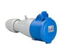 LEGRAND, Acoplamiento CEE, 32 A, azul, 3 pines (2P+PE), 6 h (230 V/16 A), protección IP44, IK09, 090106