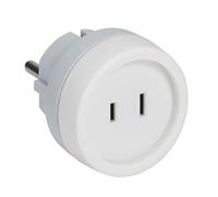 LEGRAND Adaptador de Viaje 2P 16A para Enchufe estándar Europeo a una Toma de Corriente estándar Americano, 050388