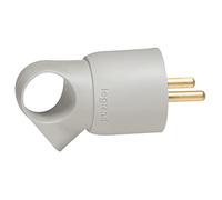 Legrand Annela LEG50103 - Clavija macho (2 pines y toma de tierra, con anilla, 16 A)