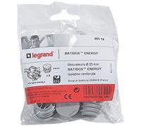 Legrand Batibox Energy LEG90519 - Juego de 8 obturadores para caja (25 mm de diámetro)