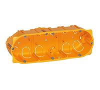 Legrand Batibox LEG90543 - Caja de empotrar (3 compartimentos, panel de yeso de 40 mm)