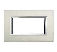 Marco embellecedor rectangular Axolute HA4804XC BTICINO alumino 4 módulos